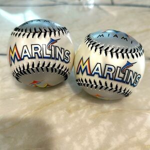 Franklin Collector Series Soft Strike Miami Marlins MLB Baseball set of 2